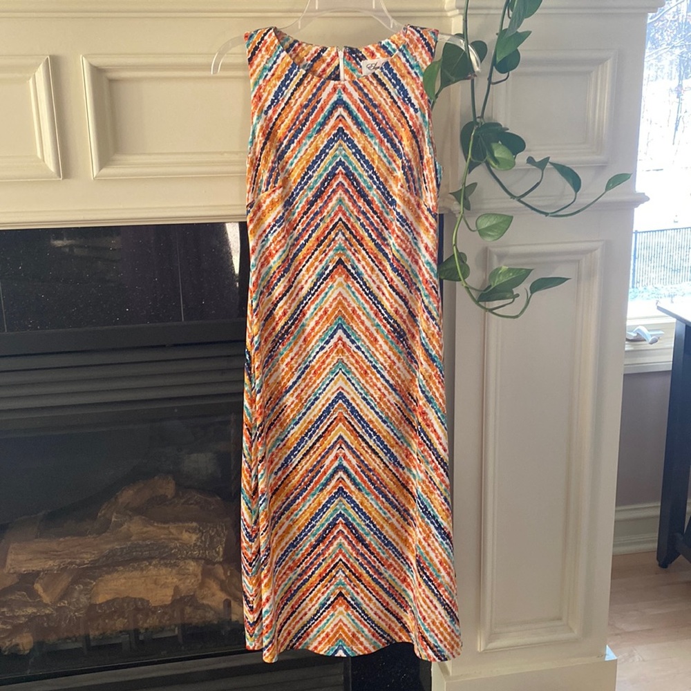Eliza J, sleeveless, easy care dress